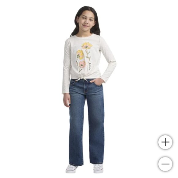 Levi's Youth Wide Leg Jean - Picture 1 of 8